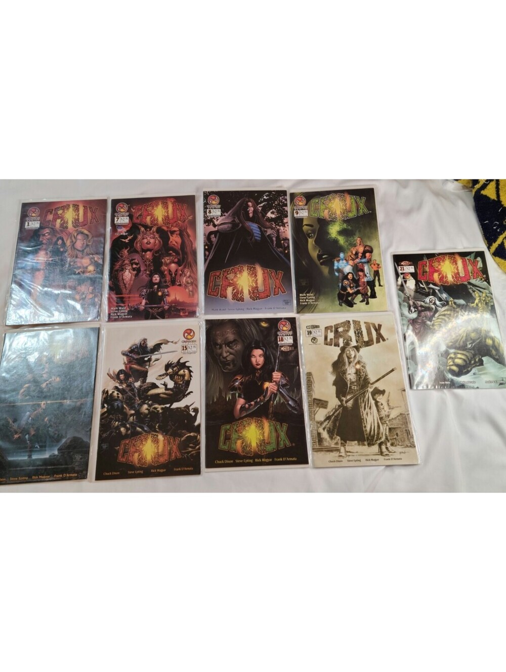 9pc Crux Comic Set (1,7-9,14-15,18-19,21) CrossGen Comics 2002 Modern Age VF/NM
